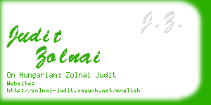 judit zolnai business card